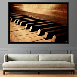 Vintage Piano Keys - NicheCanvas