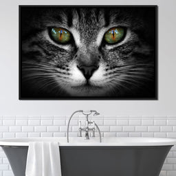 Green Eyed Cat - NicheCanvas