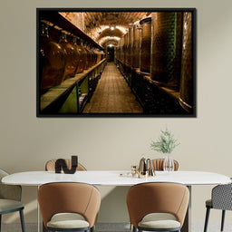 Wine Cellar Corridor - NicheCanvas
