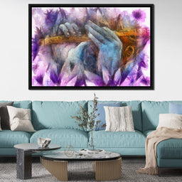 Krishna Playing the Flute - NicheCanvas