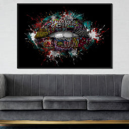 Graffiti Lips - Johanjjf - NicheCanvas