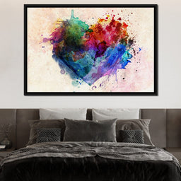 Heart Splash - NicheCanvas