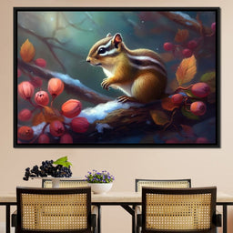 Winter Chipmunk - Neal Hackett - NicheCanvas