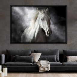 White Stallion | NicheCanvas