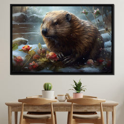 Winter Beaver - Neal Hackett - NicheCanvas