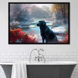 Winter Labrador - Neal Hackett - NicheCanvas