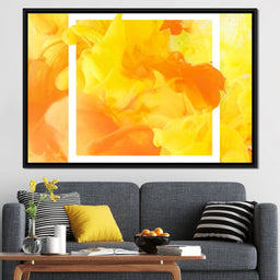 Yellow & Orange Smoke - NicheCanvas