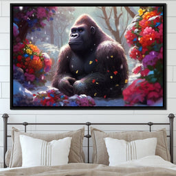 Winter Gorilla - Neal Hackett - NicheCanvas