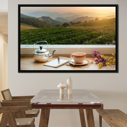 Coffee with a View Canvas Print