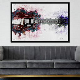Angus Young's Red Guitar - Abraham Szomor - NicheCanvas