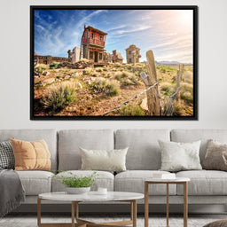 Abandoned Western Town - NicheCanvas