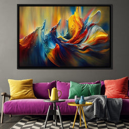 Colorful Waves & Lines - NicheCanvas