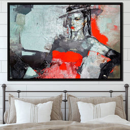 Lady in Red - NicheCanvas