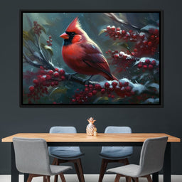 Winter Cardinal - Neal Hackett - NicheCanvas