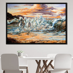 Horses Splash - NicheCanvas