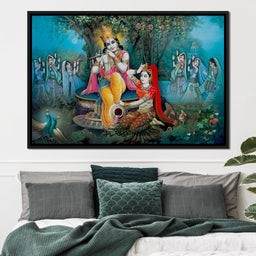 Radha & Krishna Love Tree - NicheCanvas