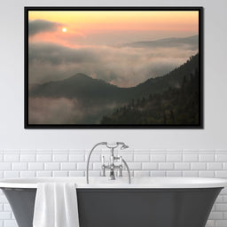 Fog over the Forest - NicheCanvas