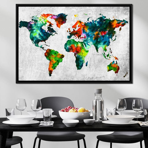 World Map - Mateo Canvas Print
