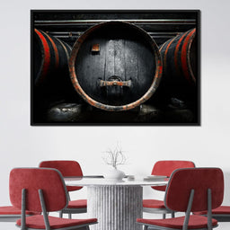 Traditional Wood Barrel - NicheCanvas