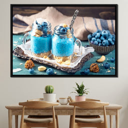 Chia Seeds & Blueberries Pudding - NicheCanvas