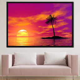 Sunset Island - NicheCanvas