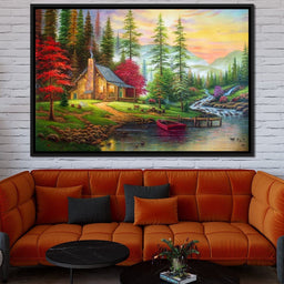 The House by the River - NicheCanvas