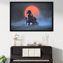  Mysterious man playing the cello - NicheCanvas