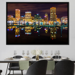 Baltimore Skyline - NicheCanvas