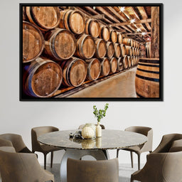 Oak Barrels - NicheCanvas