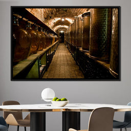 Wine Cellar Corridor - NicheCanvas