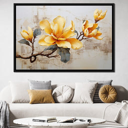 Yellow Magnolia Tree 2 - Wildrose Creations - NicheCanvas
