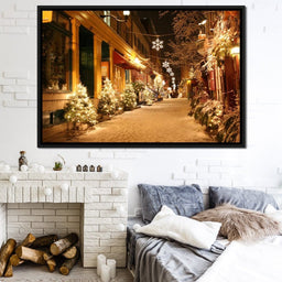 Christmas in Quebec City - NicheCanvas