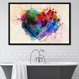 Heart Splash - NicheCanvas