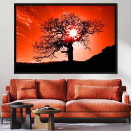 Red Dusk - NicheCanvas