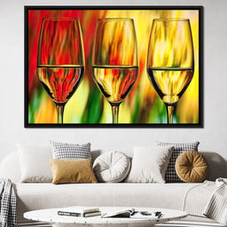 Multicolor Wine Glass - NicheCanvas