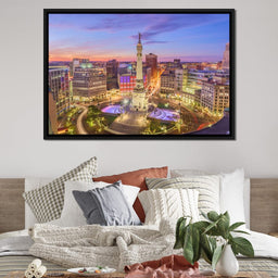 Indianapolis Skyline - NicheCanvas