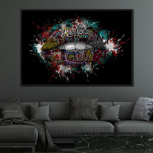 Graffiti Lips - Johanjjf Canvas Print