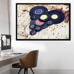 Heart Shaped Vinyl Records - NicheCanvas