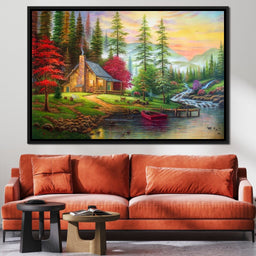 The House by the River - NicheCanvas