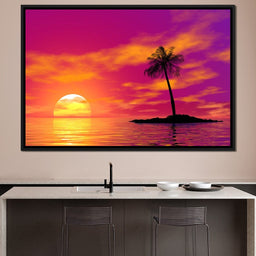 Sunset Island - NicheCanvas