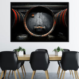 Traditional Wood Barrel - NicheCanvas