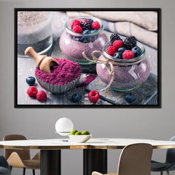 Chia Seeds & Acai Pudding - NicheCanvas