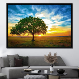 Sunrise Tree - NicheCanvas