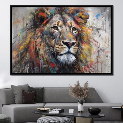 Urban Jungle: Lion Canvas Print