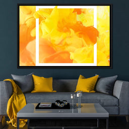 Yellow & Orange Smoke - NicheCanvas