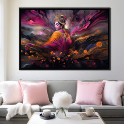 Blissful Krishna - NicheCanvas