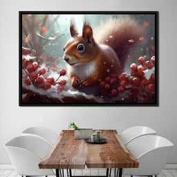 Winter Squirrel - Neal Hackett - NicheCanvas