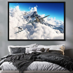 P51 Mustangs Winter Squadron - NicheCanvas