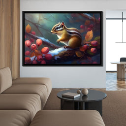 Winter Chipmunk - Neal Hackett - NicheCanvas