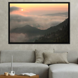 Fog over the Forest - NicheCanvas